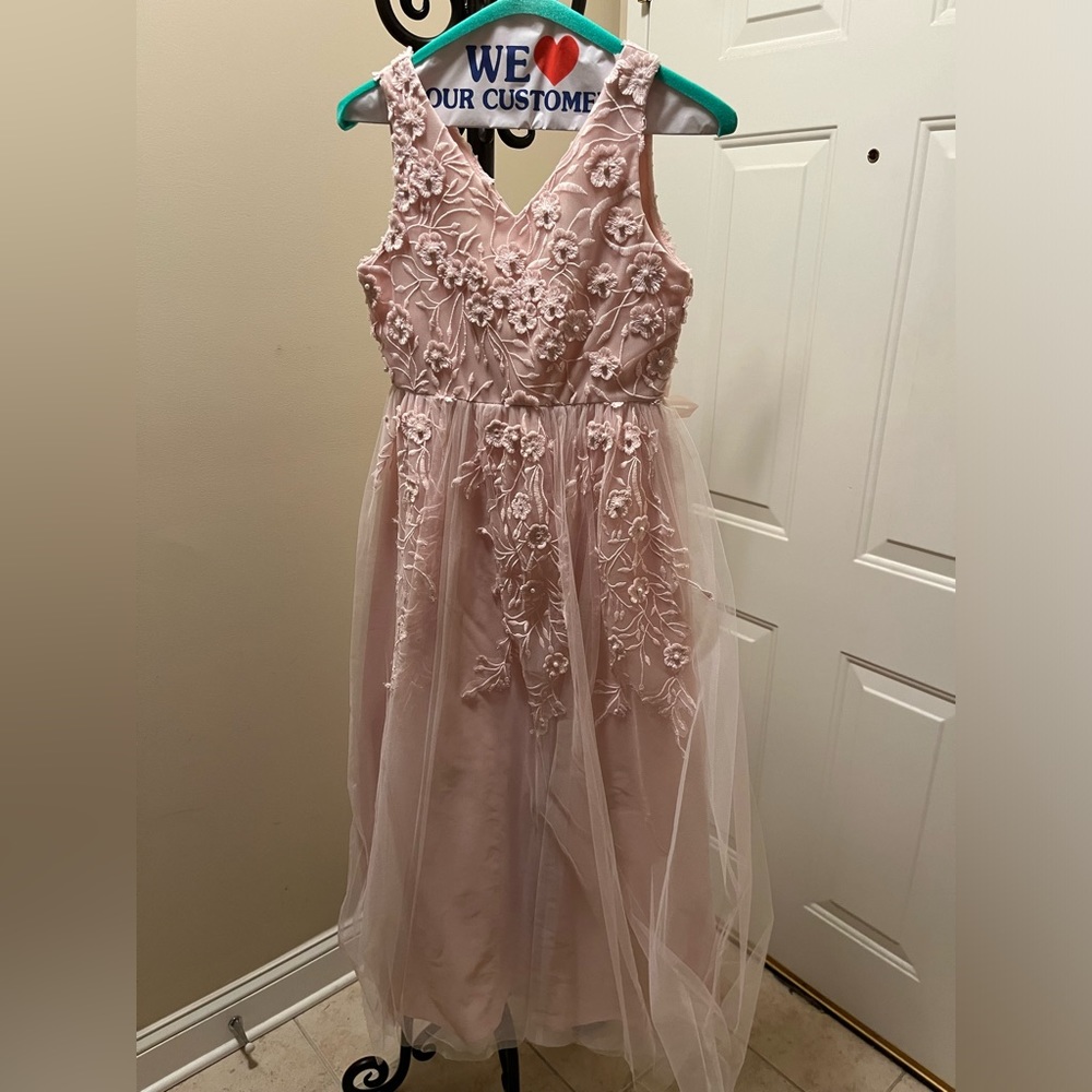 Light Pink/Blush Gown Girls Size 12